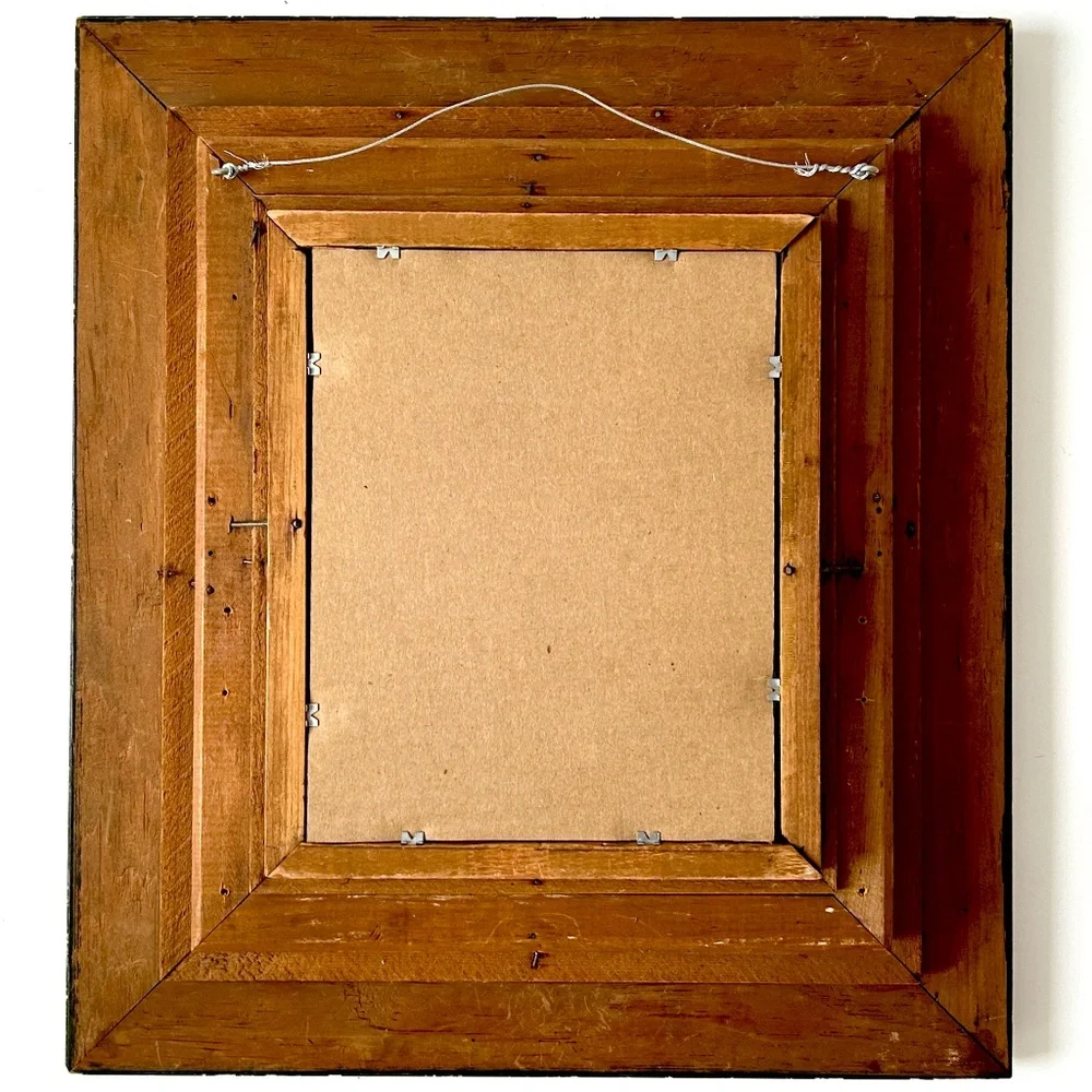 1880's ANTIQUE Large Deep 5 Layer Victorian Beveled Mirror. Velvet w/ Gilt